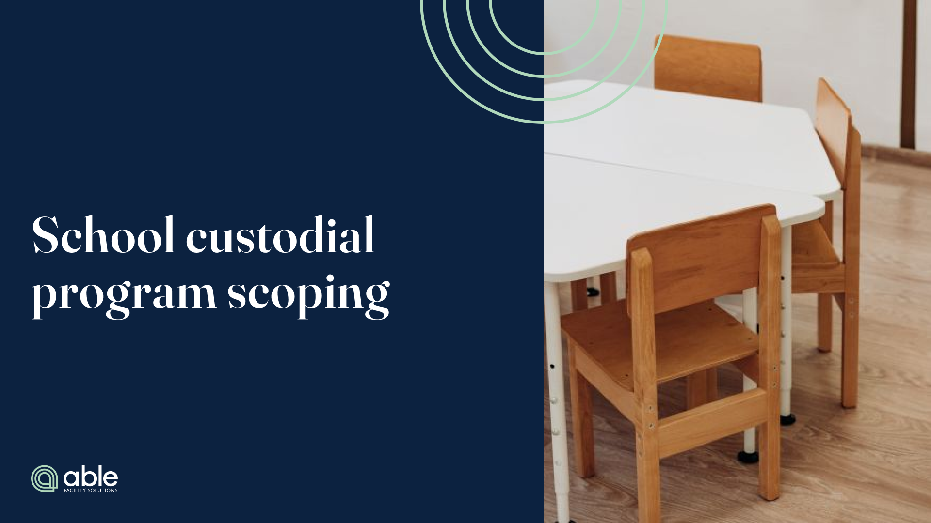 School custodial program scoping: moving toward health and asset preservation